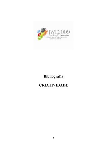 Bibliografia CRIATIVIDADE - ESEC