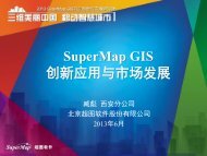 SuperMap GISå¸åºåå±ä¸åæ°åºç¨ - åäº¬è¶å¾è½¯ä»¶è¡ä»½æéå¬å¸