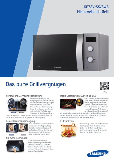 GE72V-SS/SWS Mikrowelle mit Grill - Samsung