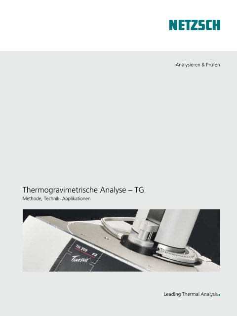 TG 209 F3 Tarsus - Netzsch-GerÃ¤tebau GmbH.