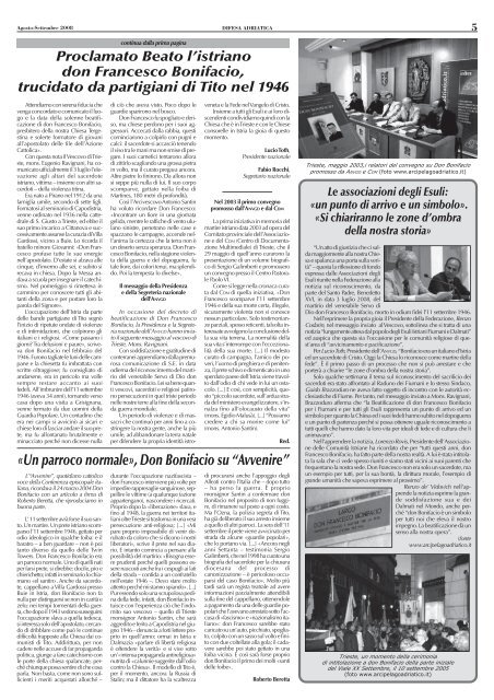 Il numero di Agosto-Settembre 2008 - Associazione Nazionale ...