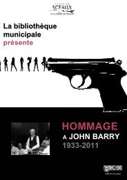 Hommage Ã  John Barry - BibliothÃ¨que municiaple de Sceaux