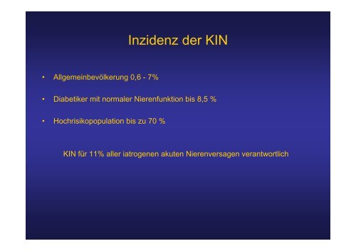 Kontrastmittel-induzierte Nephropathie (KIN)