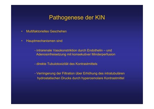 Kontrastmittel-induzierte Nephropathie (KIN)