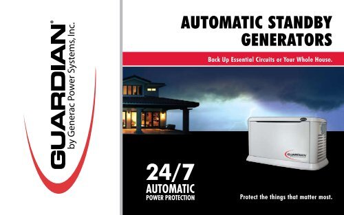 AUTOMATIC STANDBy GENERATORS - Vincents Heating and ...