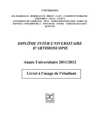 DIU arthroscopie - UMFCS Bordeaux Segalen
