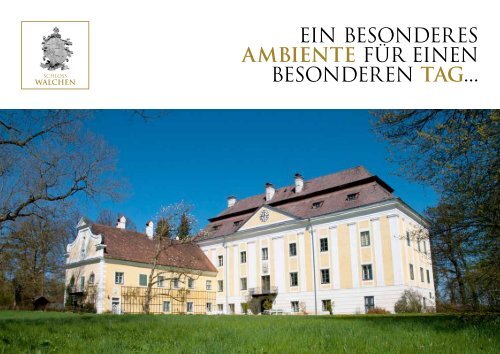 Hochzeitsfolder Schloss Walchen zum Download (pdf)