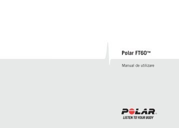 Polar FT60 Manual de utilizare