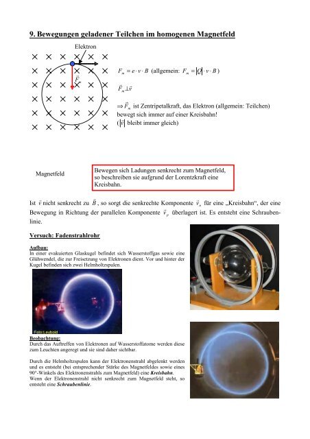 Spezifische Ladung von Elektronen