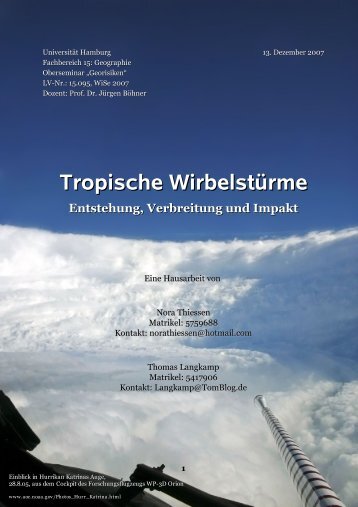 Tropische WirbelstÃ¼rme - TomBlog