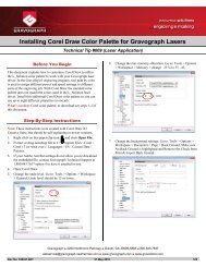 Installing Corel Draw Color Palette for Gravograph Lasers