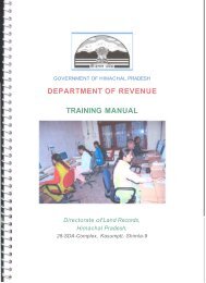 Training Manual - Himachal Pradesh