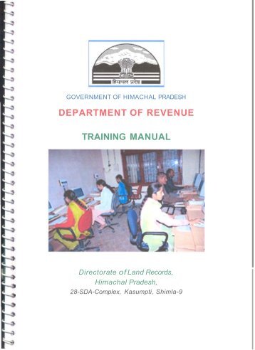Training Manual - Himachal Pradesh