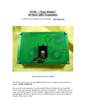 NS-40 - âNone Simplerâ - Four State QRP Group