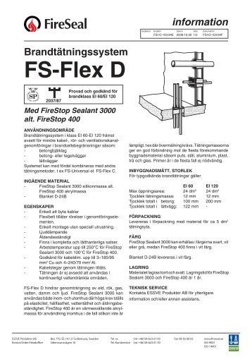 FS Flex D - BrandEx BrandtÃ¤tningar AB