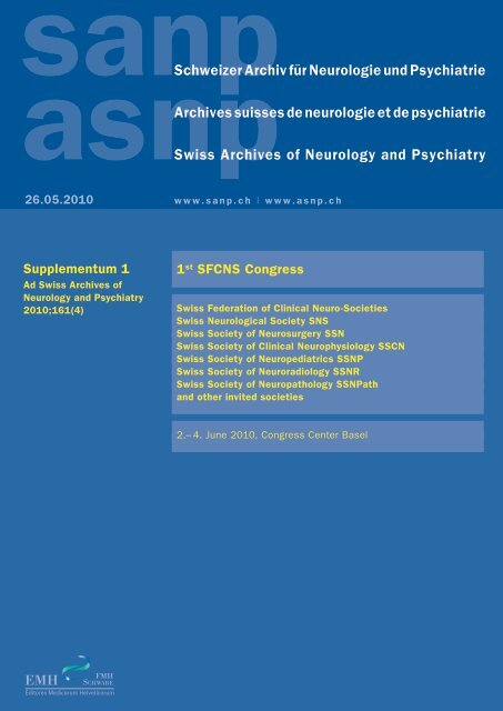 Schweizer Archiv Fur Neurologie Und Psychiatrie Sanp Ch