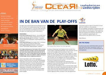 clear 112a - Badminton Nederland
