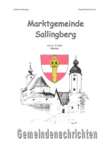 Gemeindenachrichten 2009-10 (5,58 MB) - Marktgemeinde ...