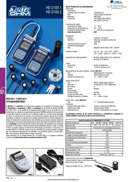 descargar ficha tecnica - Instrumentos de Medida