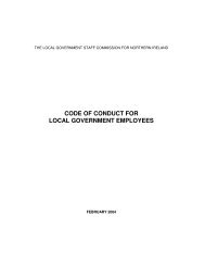 code of conduct for local government employees - Castlereagh ...