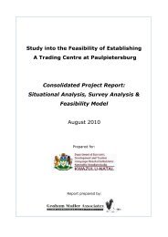 Study into the Feasibility of Establishing A Trading Centre at ...