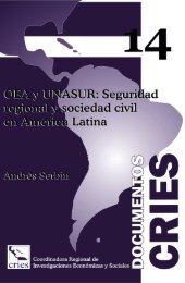 Documento CRIES 14 - OEA y UNASUR: Seguridad regional