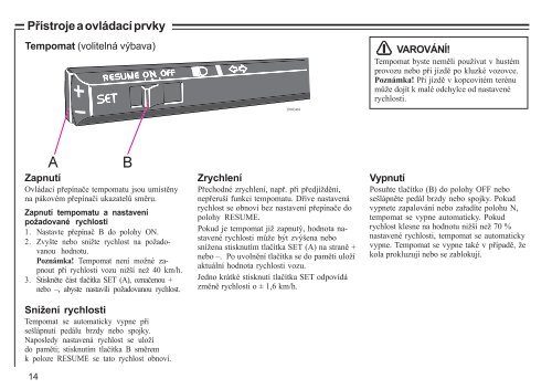 Obsah PÅÃ­stroje a ovlÃ¡dacÃ­ prvky 2 Karoserie a interiÃ©r 29 ... - Volvo