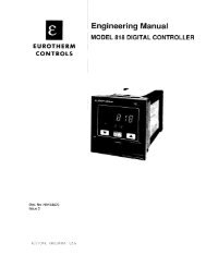 Eurotherm 818 Temperature Controller Operating Instructions