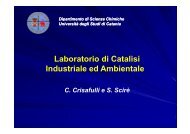 Presentazione laboratorio di catalisi - Dipartimento di Scienze ...