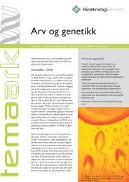 Arv og genetikk - Bioteknologinemnda
