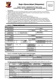 2013 DSA-IB application form - Sites - Anglo-Chinese School