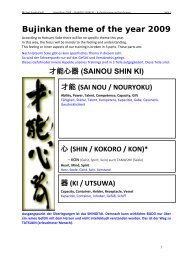 Bujinkan theme of the year 2009 - Pia AndrÃ©