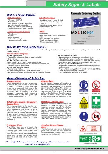 Safety Signs & Labels