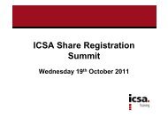 ICSA Share Registration ICSA Share Registration ... - Computershare