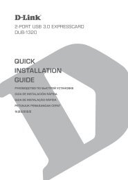 QUICK INSTALLATION GUIDE - D-Link | Technical Support ...