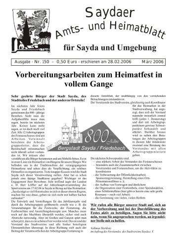 Neuer Verband der Lohnsteuerhilfevereine e. V. - Bergstadt Sayda