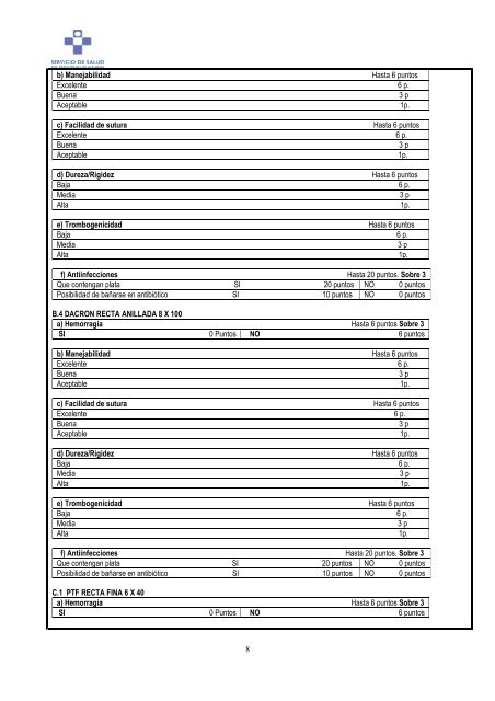 Pliego de Clausulas Administrativas Particulares - Hospital ...