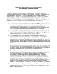 Reglamento de Invernaderos - Instituto de Ecología - UNAM