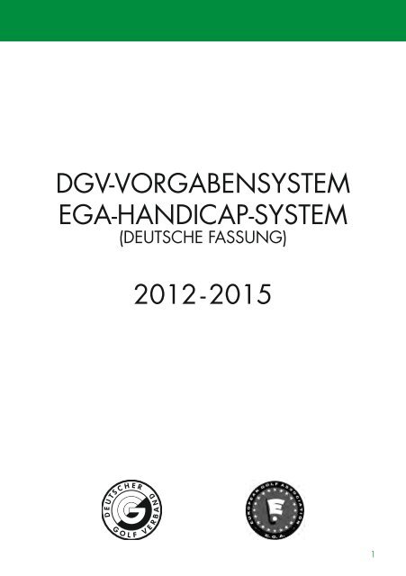 DGV-VorGabensystem eGa-HanDicap-system ... - Golf Club Aaretal
