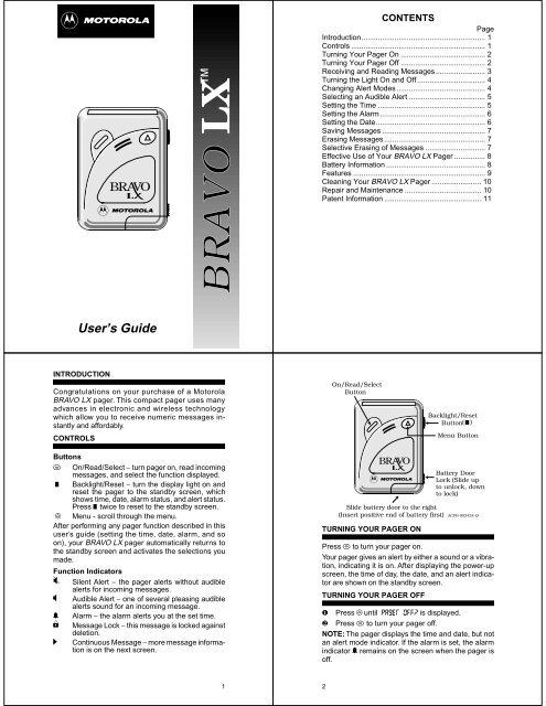 Téléavertisseur Motorola Bravo FLX Avec Clip – Occasion