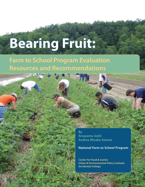 eval report cover.indd - New Jersey Farm to School Network Wiki