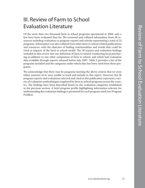 eval report cover.indd - New Jersey Farm to School Network Wiki