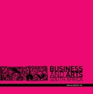 Annual Report 2010 - Business and Arts South Africa