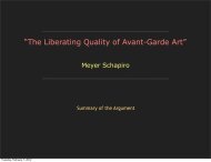 âThe Liberating Quality of Avant-Garde Artâ - Timothy R. Quigley