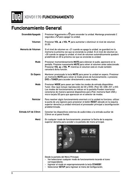 XDVD1170 - Dual Electronics