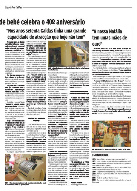 uma empresa, várias gerações - Gazeta Das Caldas