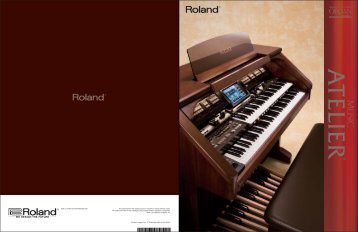 Visit us online at www.Roland.com