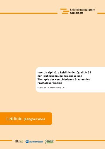 S3-Leitlinie Prostatakarzinom - Urologenportal