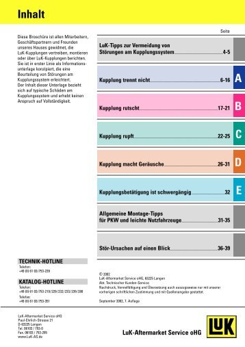 Schadensdiagnose - Leitfaden für die Beurteilung von Stoerungen am