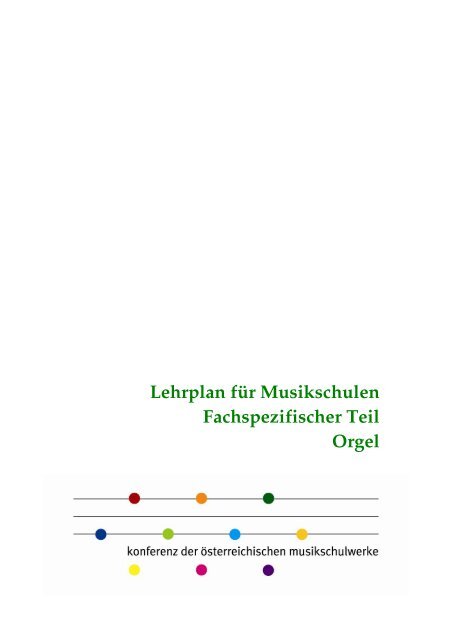 Lehrplan Orgel zum Download - KOMU